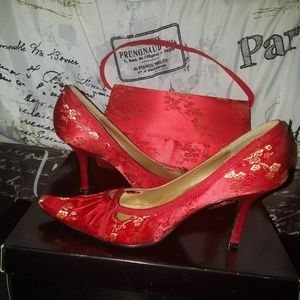 Oriental Style Purse & Shoes